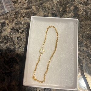 Hey June Circe gold filled bracelet, 7 inches, purchased & missed return window